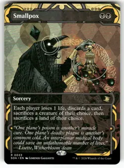 Smallpox (Showcase) 33 NM MTG Secrets of Strixhaven Mystical Archive Magic - Image 1