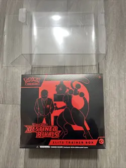 Pokemon TCG Destined Rivals Elite Trainer Box ETB Sealed with Acrylic Case - Image 1