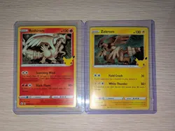 Pokemon - Zekrom 010/025 & Reshiram 002/025 Holo Rare Lot - Celebrations - NM - Image 1