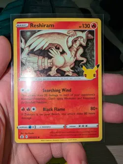 Pokemon - Zekrom 010/025 & Reshiram 002/025 Holo Rare Lot - Celebrations - NM - Image 2