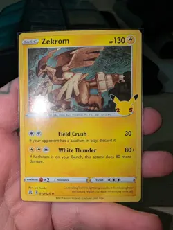 Pokemon - Zekrom 010/025 & Reshiram 002/025 Holo Rare Lot - Celebrations - NM - Image 4