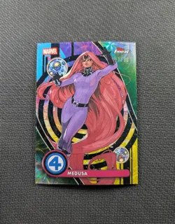 Medusa 2026 Topps Finest Fantastic Four Rare Negative Zone Black Refractor 1/10 - Image 1