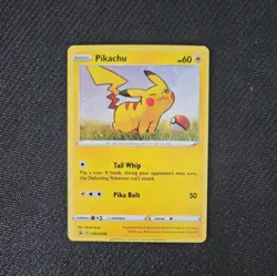 Pokemon Card Pikachu SWSH039 General Mills Holo Near Mint - Image 1