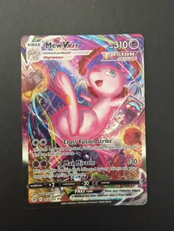 Pokemon TCG Mew Vmax Fusion Strike 269/264 Holo Secret Rare - Image 1