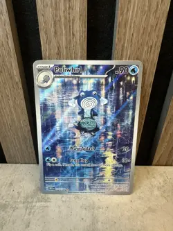 Pokemon TCG Poliwhirl 176/165 Scarlet&Violet 151 Illustration Rare NM - Image 1