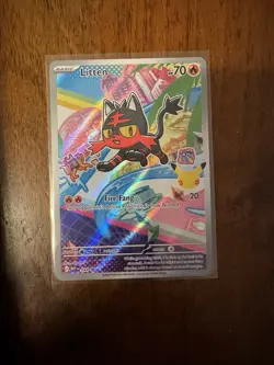 Pokemon TCG First Partner Series 1 Pack Rowlet Litten Popplio Holo - Image 3