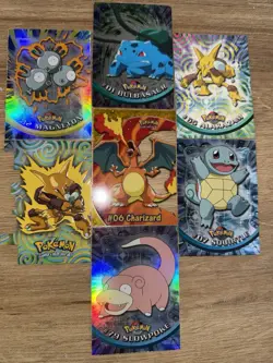 Vintage 68 Pokemon Cards Tazos / Flipz Job Lot Cards Gen 1 Holo Charizard - Image 1
