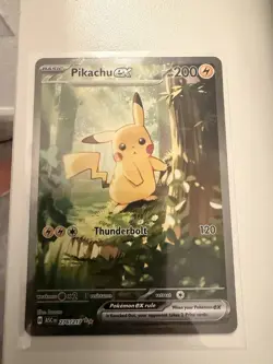 MINT Pikachu EX Full Art Holo Rare Pokemon Card 276/217 200 HP 120 Attack - Image 1
