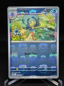 Simipour Master Ball Reverse Holo 018/086 SV11B: Black Bolt Pokemon Card NM - Image 1