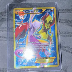 Pokemon Mewtwo EX Full Art Secret Rare Holo 163/162 Breakthrough 170 HP - Image 1