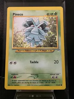 Pokemon TCG Pineco 77/105 Neo Destiny Regular Unlimited NM - Image 1