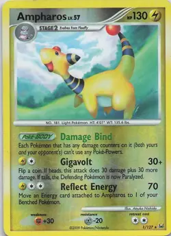 Ampharos 1/127 Pokemon TCG Platinum Base Reverse Holo - Image 1