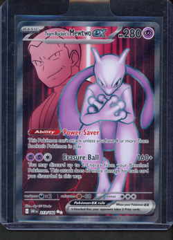 Team Rocket's Mewtwo ex 213/182 DRI: Destined Rivals Pokemon NM - Image 1