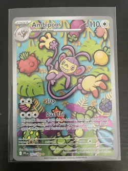 Pokemon TCG Ambipom 107/094 Me02: Phantasmal Flames Illustration Rare Holo - Image 1