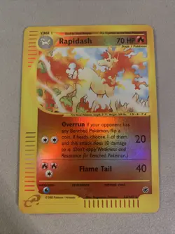 Pokemon 2002 TCG Rapidash Expedition 62/165 Reverse Holo Rare - Image 1