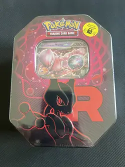 Pokemon TCG: Mewtwo Team Rocket Tin - Sealed - Image 1