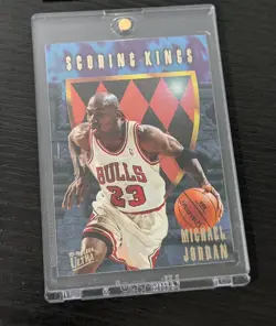 1995-96 Fleer Ultra Scoring Kings Michael Jordan Insert Card #4 of 12 Bulls - Image 1