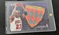 1995-96 Fleer Ultra Scoring Kings Michael Jordan Insert Card #4 of 12 Bulls - Image 2