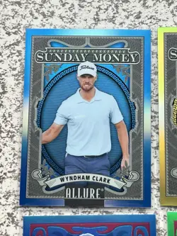 2026 Upper Deck Allure Golf Wyndham Clark Lot of (19) Cards RC SSP Auto - Image 4