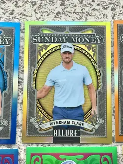 2026 Upper Deck Allure Golf Wyndham Clark Lot of (19) Cards RC SSP Auto - Image 5