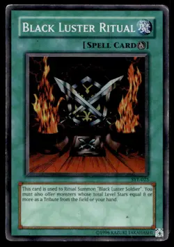 Yu-Gi-Oh TCG Starter Deck: Yugi Evolution #SYE-025 Black Luster Ritual SR MP - Image 1