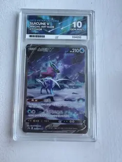 Pokemon TCG Suicune v 215/172 VSTAR Universe Ace 10 Mint Japanese SAR - Image 1