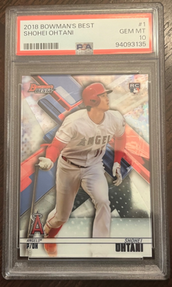 2018 Bowman's Best Shohei Ohtani #1 Rookie PSA 10 Rookie Card RC Dodgers Angels - Image 1