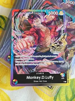 Monkey.D.Luffy Leader 3rd Anniversary Tournament 3 Brothers Pack Promo - Image 1