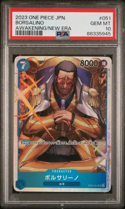 2023 One Piece Borsalino #051 OP-05 Awakening of the New Era Japanese PSA 10 - Image 1