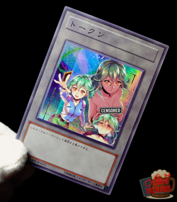 Rin Yugioh ARC-V Waifu Token Uncensored Secret Rare Alt Art Holo Fan Custom - Image 1