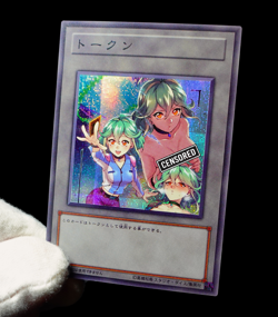 Rin Yugioh ARC-V Waifu Token Uncensored Secret Rare Alt Art Holo Fan Custom - Image 5