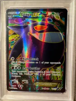 2014 Pokemon XY Phantom Forces Full Art Gengar EX 114/119 Holo PSA 3 - Image 4