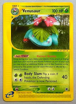 Pokemon Venusaur #68/165 Non-Holo Rare - 2002 Expedition Base Set - NM to Mint! - Image 1