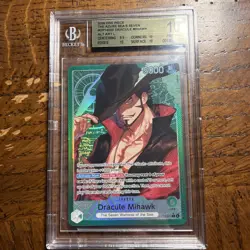One Piece 2026 BGS 10 Dracule Mihawk Alternate Art OP14-020 OP14-EB04 EN #020 - Image 1