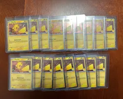 Lot of 17 Pikachu 051/162 2026 Pokemon Day 30th Anniversary Promo Cards - Image 1