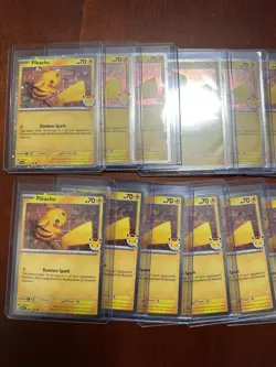 Lot of 17 Pikachu 051/162 2026 Pokemon Day 30th Anniversary Promo Cards - Image 3