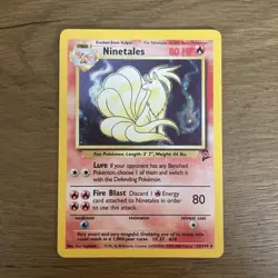 1999-2000 Pokemon NINETALES Base Set 2 HOLO Foil Card 13/130 2nd Edition - Image 1