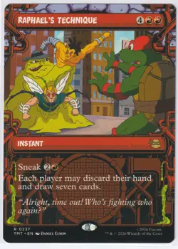 Raphael's Technique (Showcase) 237 TMT Magic: The Gathering R NM - Image 1