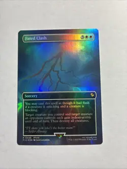 Fated Clash (Borderless) - Commander: FINAL FANTASY Foil MTG + Bonus Rare!!! - Image 1