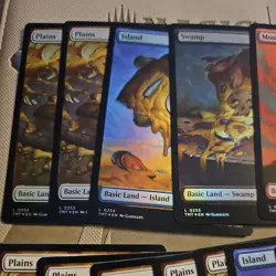 PIZZA FULL ART Land Set (Foil and Non) TMNT Ninja Turtles - MTG - Image 2