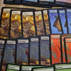 PIZZA FULL ART Land Set (Foil and Non) TMNT Ninja Turtles - MTG - Image 4