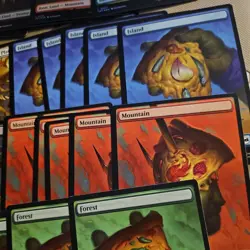PIZZA FULL ART Land Set (Foil and Non) TMNT Ninja Turtles - MTG - Image 5
