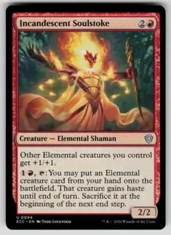 Incandescent Soulstoke Uncommon Commander: Lorwyn Eclipsed 94 MTG Near Mint - Image 1