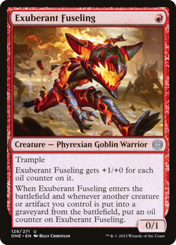 x4 Exuberant Fuseling ONE MTG 129/271 UNCOMMON M/NM 4x - Image 1