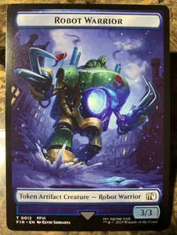 MTG TCG Final Fantasy Emblem - Sephiroth, One-Winged Angel Robot Warrior 24 T - Image 2