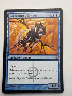Consecrated Sphinx 21 Mythic Mirrodin Besieged MTG Foil NM - Image 1