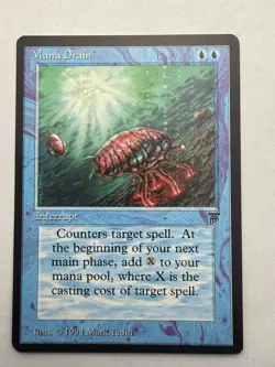 Mana Drain Uncommon Legends MTG Near Mint - Image 1