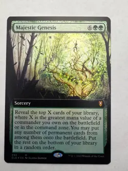 Majestic Genesis (Extended Art) 590 Commander Legends MTG Foil NM - Image 1