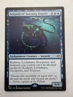 Serpent of Yawning Depths 291 Rare Theros Beyond Death MTG NM - Image 1