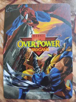OverPower Marvel IQ Fleer 1996 Longshot Hero Character Card Rare NM - Image 2